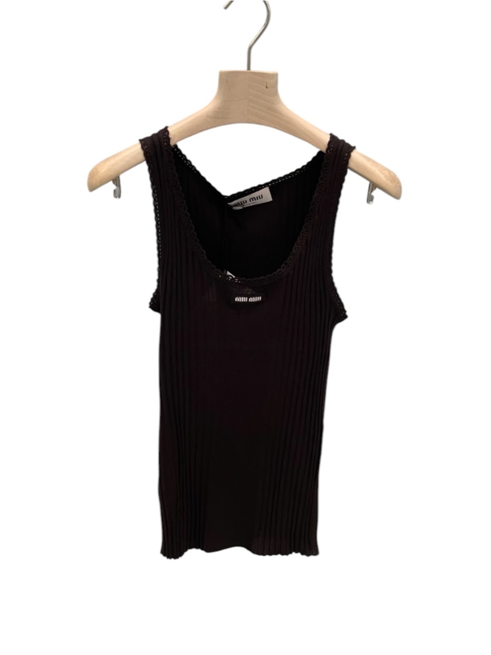 Miu Miu Garment-dyed cotton tank top It38 - Picture 5 of 6